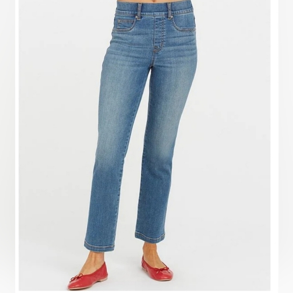 SPANX Blue Ankle Cropped Pants